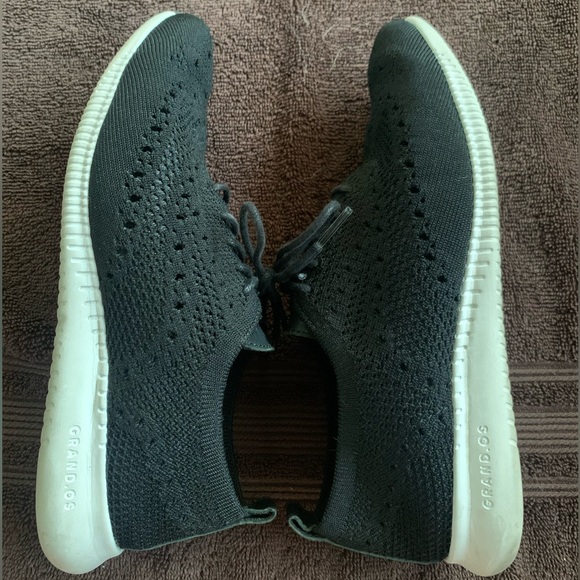 Coke Haan Women’s 2.Zerogrand Stitchlite Wingtip Oxford Sneaker Black - Size 6B - Picture 10 of 14